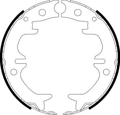 Bremsbackensatz, Feststellbremse Hinterachse HELLA 8DA 355 050-521 Bild Bremsbackensatz, Feststellbremse Hinterachse HELLA 8DA 355 050-521
