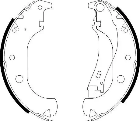 Bremsbackensatz HELLA 8DB 355 002-611 Bild Bremsbackensatz HELLA 8DB 355 002-611