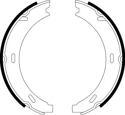 Bremsbackensatz, Feststellbremse HELLA 8DA 355 050-551 Bild Bremsbackensatz, Feststellbremse HELLA 8DA 355 050-551
