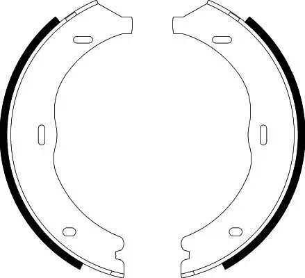 Bremsbackensatz, Feststellbremse HELLA 8DA 355 050-561