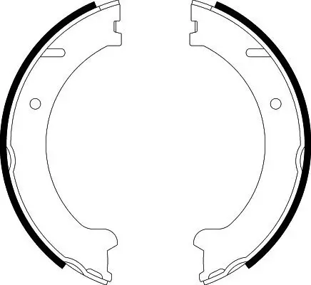 Bremsbackensatz, Feststellbremse HELLA 8DA 355 050-581 Bild Bremsbackensatz, Feststellbremse HELLA 8DA 355 050-581