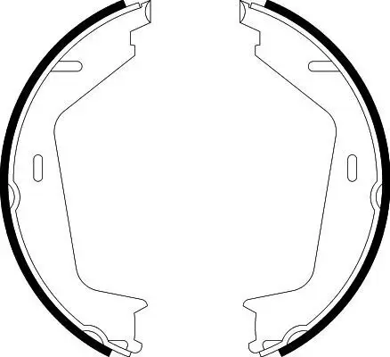 Bremsbackensatz, Feststellbremse HELLA 8DA 355 050-591 Bild Bremsbackensatz, Feststellbremse HELLA 8DA 355 050-591