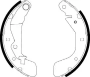 Bremsbackensatz HELLA 8DB 355 002-791