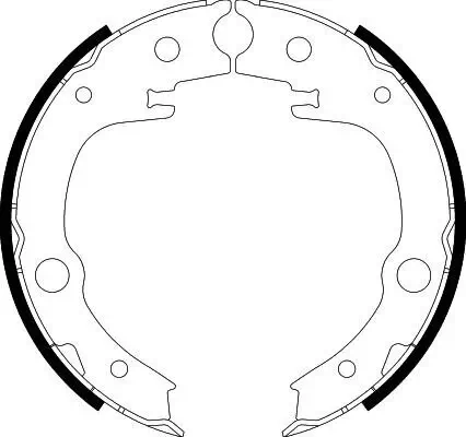 Bremsbackensatz, Feststellbremse HELLA 8DA 355 050-651