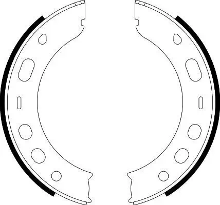 Bremsbackensatz, Feststellbremse HELLA 8DA 355 050-661 Bild Bremsbackensatz, Feststellbremse HELLA 8DA 355 050-661
