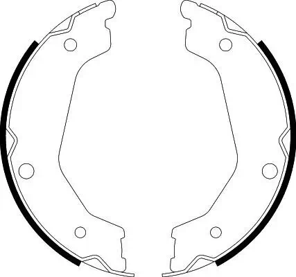 Bremsbackensatz, Feststellbremse HELLA 8DA 355 050-681 Bild Bremsbackensatz, Feststellbremse HELLA 8DA 355 050-681