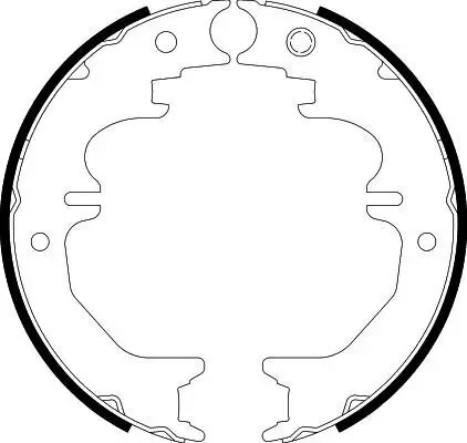Bremsbackensatz, Feststellbremse HELLA 8DA 355 050-711