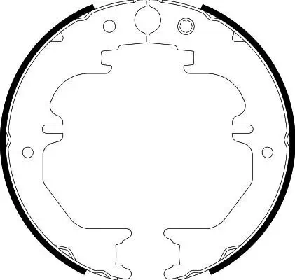 Bremsbackensatz, Feststellbremse HELLA 8DA 355 050-721 Bild Bremsbackensatz, Feststellbremse HELLA 8DA 355 050-721