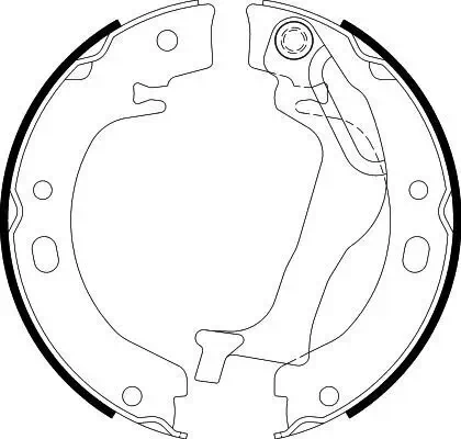 Bremsbackensatz, Feststellbremse HELLA 8DA 355 050-741