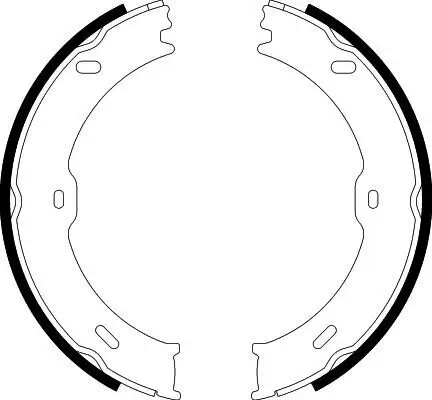 Bremsbackensatz, Feststellbremse HELLA 8DA 355 050-761 Bild Bremsbackensatz, Feststellbremse HELLA 8DA 355 050-761