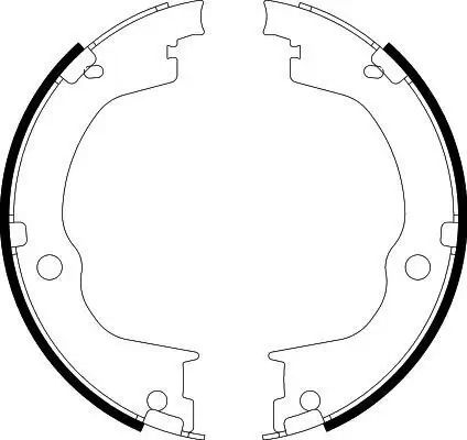Bremsbackensatz, Feststellbremse HELLA 8DA 355 050-791 Bild Bremsbackensatz, Feststellbremse HELLA 8DA 355 050-791
