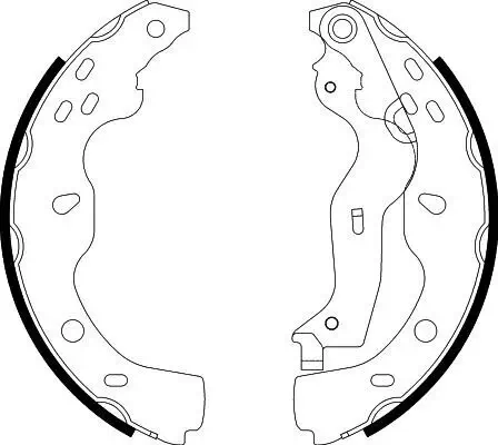 Bremsbackensatz HELLA 8DB 355 003-041 Bild Bremsbackensatz HELLA 8DB 355 003-041