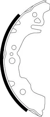 Bremsbackensatz HELLA 8DB 355 003-071 Bild Bremsbackensatz HELLA 8DB 355 003-071