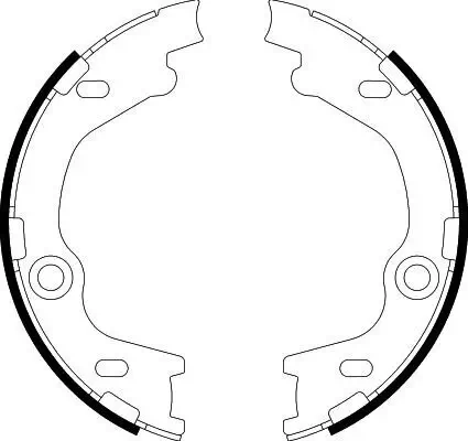 Bremsbackensatz, Feststellbremse HELLA 8DA 355 050-811