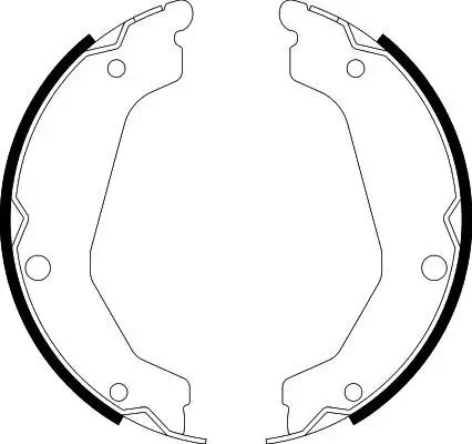 Bremsbackensatz, Feststellbremse HELLA 8DA 355 050-051