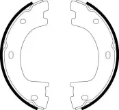 Bremsbackensatz, Feststellbremse HELLA 8DA 355 050-071