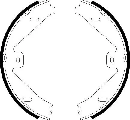 Bremsbackensatz, Feststellbremse HELLA 8DA 355 050-081 Bild Bremsbackensatz, Feststellbremse HELLA 8DA 355 050-081