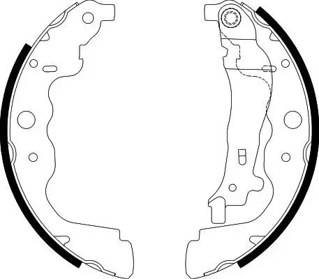 Bremsbackensatz HELLA 8DB 355 000-301