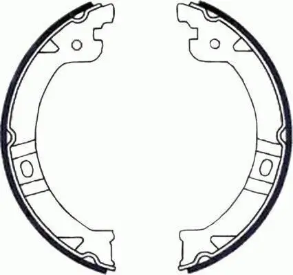 Bremsbackensatz, Feststellbremse Hinterachse HELLA 8DA 355 050-111 Bild Bremsbackensatz, Feststellbremse Hinterachse HELLA 8DA 355 050-111