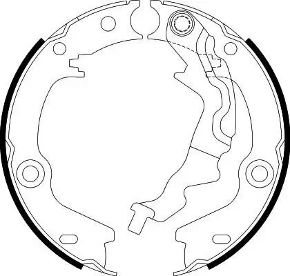 Bremsbackensatz, Feststellbremse HELLA 8DA 355 050-181 Bild Bremsbackensatz, Feststellbremse HELLA 8DA 355 050-181