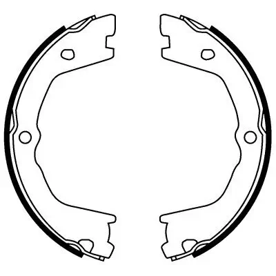 Bremsbackensatz, Feststellbremse Hinterachse HELLA 8DA 355 050-231 Bild Bremsbackensatz, Feststellbremse Hinterachse HELLA 8DA 355 050-231
