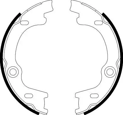 Bremsbackensatz, Feststellbremse Hinterachse HELLA 8DA 355 050-881 Bild Bremsbackensatz, Feststellbremse Hinterachse HELLA 8DA 355 050-881