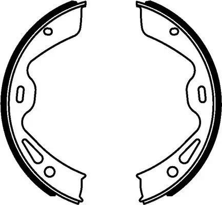 Bremsbackensatz, Feststellbremse Hinterachse HELLA 8DA 355 050-961 Bild Bremsbackensatz, Feststellbremse Hinterachse HELLA 8DA 355 050-961