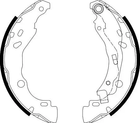 Bremsbackensatz HELLA 8DB 355 020-081