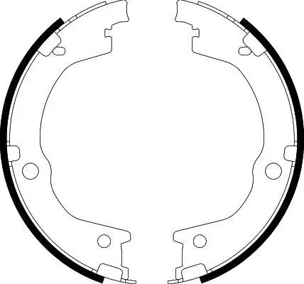 Bremsbackensatz, Feststellbremse HELLA 8DA 355 051-111 Bild Bremsbackensatz, Feststellbremse HELLA 8DA 355 051-111