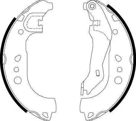 Bremsbackensatz HELLA 8DB 355 022-131 Bild Bremsbackensatz HELLA 8DB 355 022-131