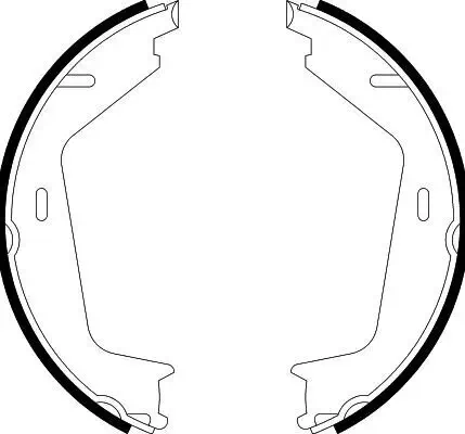 Bremsbackensatz, Feststellbremse HELLA 8DA 355 051-161