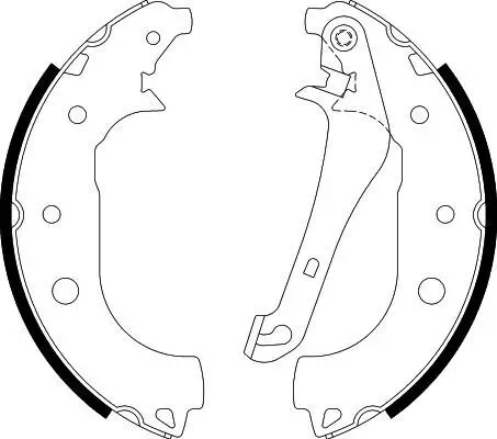 Bremsbackensatz HELLA 8DB 355 022-231 Bild Bremsbackensatz HELLA 8DB 355 022-231