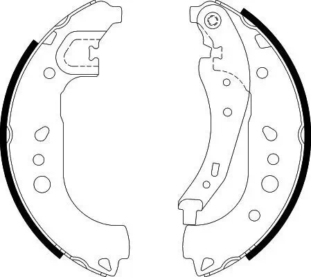 Bremsbackensatz HELLA 8DB 355 022-281