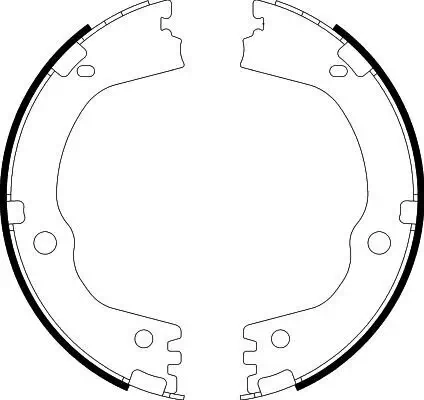 Bremsbackensatz, Feststellbremse HELLA 8DA 355 051-211 Bild Bremsbackensatz, Feststellbremse HELLA 8DA 355 051-211