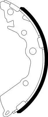 Bremsbackensatz HELLA 8DB 355 022-321 Bild Bremsbackensatz HELLA 8DB 355 022-321