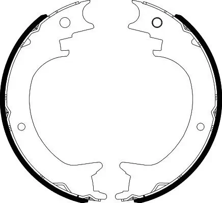 Bremsbackensatz, Feststellbremse Hinterachse HELLA 8DA 355 051-271 Bild Bremsbackensatz, Feststellbremse Hinterachse HELLA 8DA 355 051-271