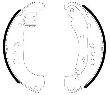 Bremsbackensatz HELLA 8DB 355 022-911