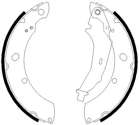 Bremsbackensatz HELLA 8DA 355 051-311