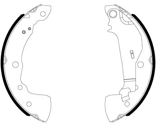 Bremsbackensatz HELLA 8DB 355 038-021