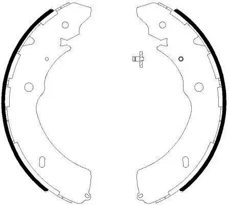 Bremsbackensatz HELLA 8DB 355 038-031