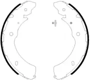 Bremsbackensatz HELLA 8DB 355 038-031