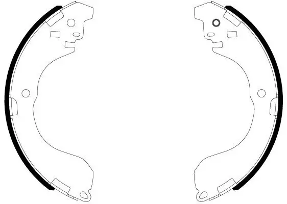 Bremsbackensatz HELLA 8DB 355 038-041