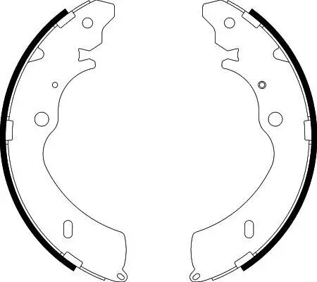 Bremsbackensatz HELLA 8DB 355 038-151