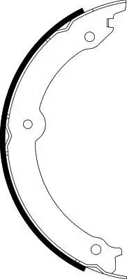 Bremsbackensatz, Feststellbremse HELLA 8DA 355 051-391 Bild Bremsbackensatz, Feststellbremse HELLA 8DA 355 051-391