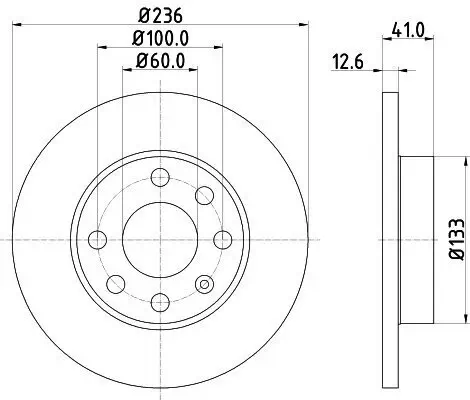 Bremsscheibe HELLA 8DD 355 100-431