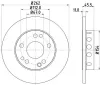 Bremsscheibe Vorderachse HELLA 8DD 355 100-741 Bild Bremsscheibe Vorderachse HELLA 8DD 355 100-741
