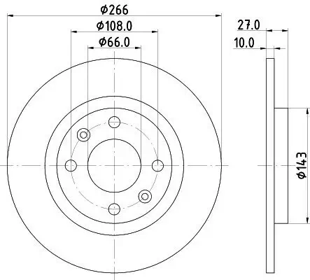 Bremsscheibe HELLA 8DD 355 100-851 Bild Bremsscheibe HELLA 8DD 355 100-851