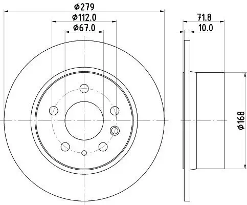 Bremsscheibe HELLA 8DD 355 100-991