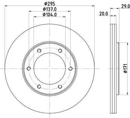 Bremsscheibe HELLA 8DD 355 101-191