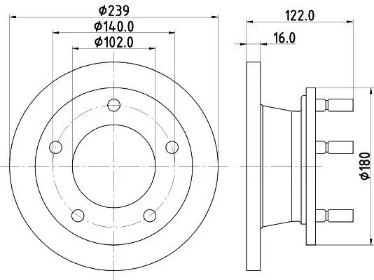 Bremsscheibe HELLA 8DD 355 101-471 Bild Bremsscheibe HELLA 8DD 355 101-471